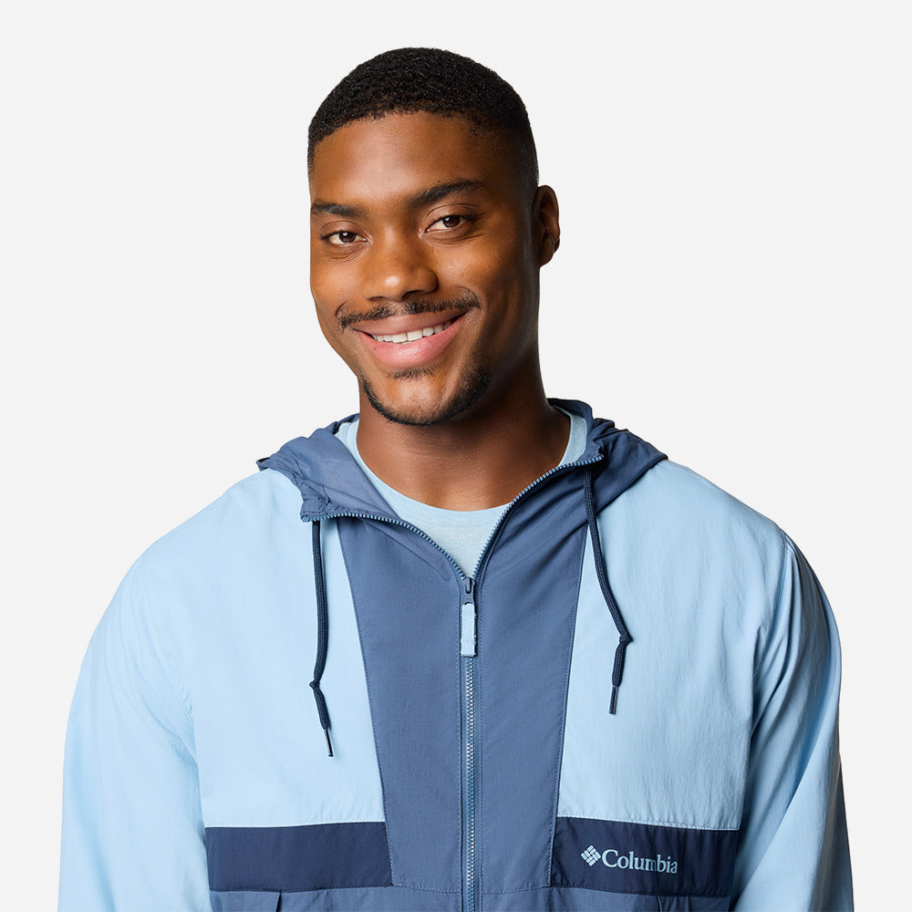 Áo Khoác Nam Columbia Spire Valley™ Hooded Windbreaker - Xanh Dương - Supersports Vietnam
