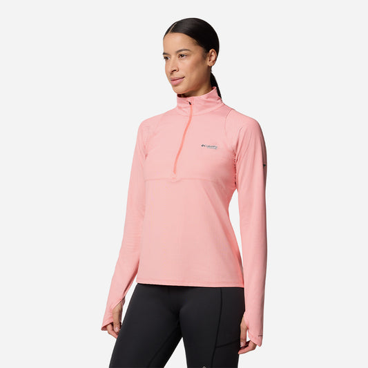 Áo Thun Dài Tay Nữ Columbia Summit Valley™ Half Zip - Hồng - Supersports Vietnam
