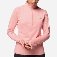 Áo Thun Dài Tay Nữ Columbia Summit Valley™ Half Zip - Hồng - Supersports Vietnam
