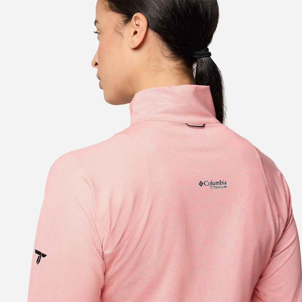 Áo Thun Dài Tay Nữ Columbia Summit Valley™ Half Zip - Hồng - Supersports Vietnam