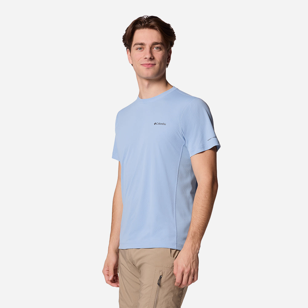 Áo Thun Tay Ngắn Nam Columbia Zero Rules™ Light Short Sleeve Crew - Xanh Dương - Supersports Vietnam