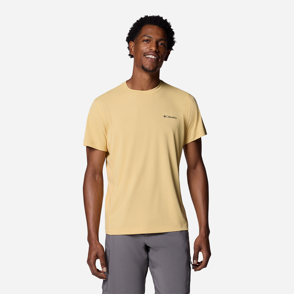 Áo Thun Tay Ngắn Nam Columbia Zero Rules™ Light Short Sleeve Crew - Vàng - Supersports Vietnam