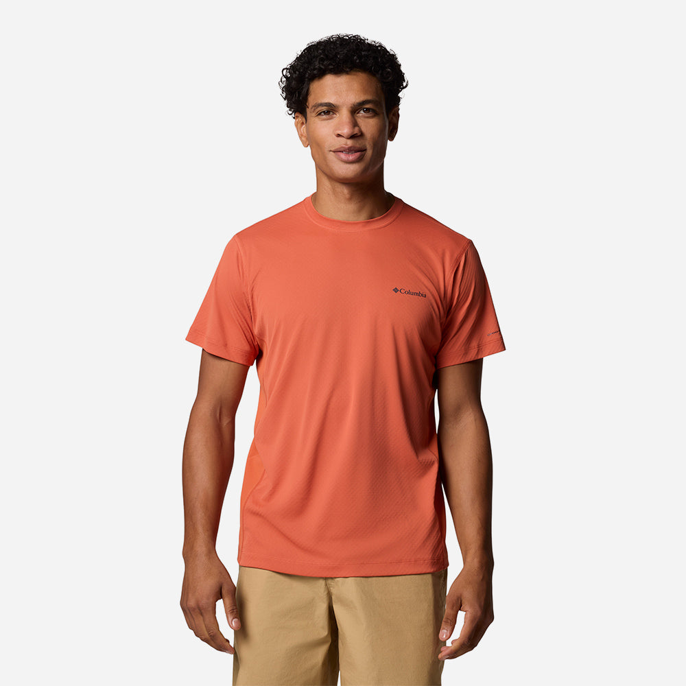 Áo Thun Tay Ngắn Nam Columbia Zero Rules™ Light Short Sleeve Crew - Cam - Supersports Vietnam