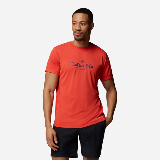 Áo Thun Nam Columbia Zero Rules™ Light Short Sleeve Graphic Crew - Cam - Supersports Vietnam