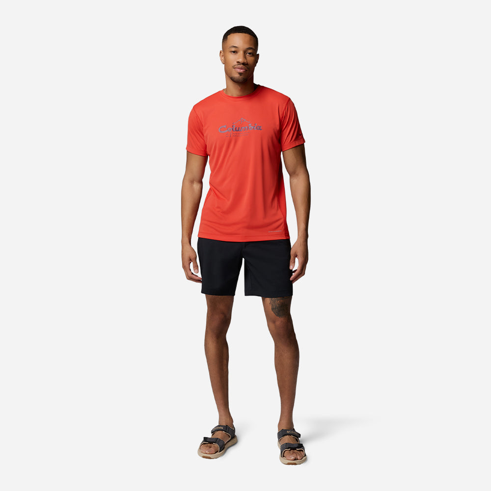 Áo Thun Nam Columbia Zero Rules™ Light Short Sleeve Graphic Crew - Cam - Supersports Vietnam