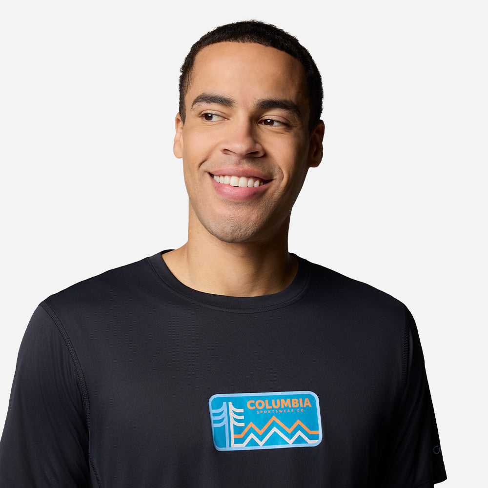 Áo Thun Nam Columbia Zero Rules™ Light Ss Graphic Crew - Đen - Supersports Vietnam