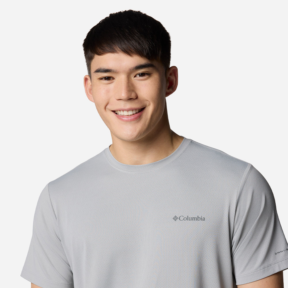 Áo Thun Nam Columbia Tech Trail™ Utility Short Sleeve Crew - Xám - Supersports Vietnam