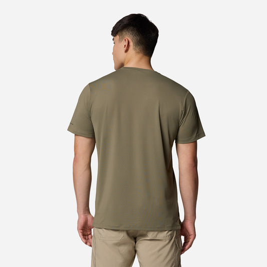 Áo Thun Nam Columbia Tech Trail™ Utility Short Sleeve Crew - Xanh Quân Đội - Supersports Vietnam