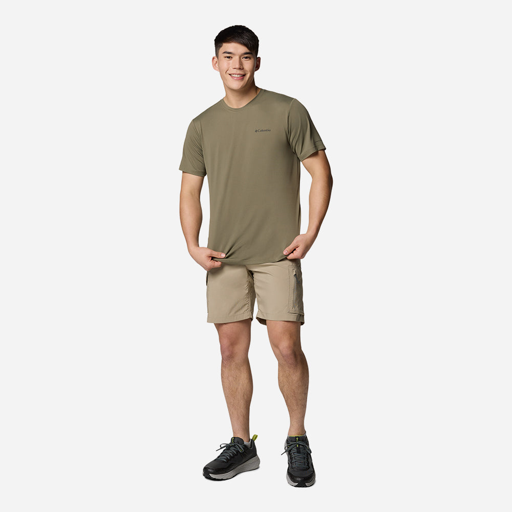 Áo Thun Nam Columbia Tech Trail™ Utility Short Sleeve Crew - Xanh Quân Đội - Supersports Vietnam