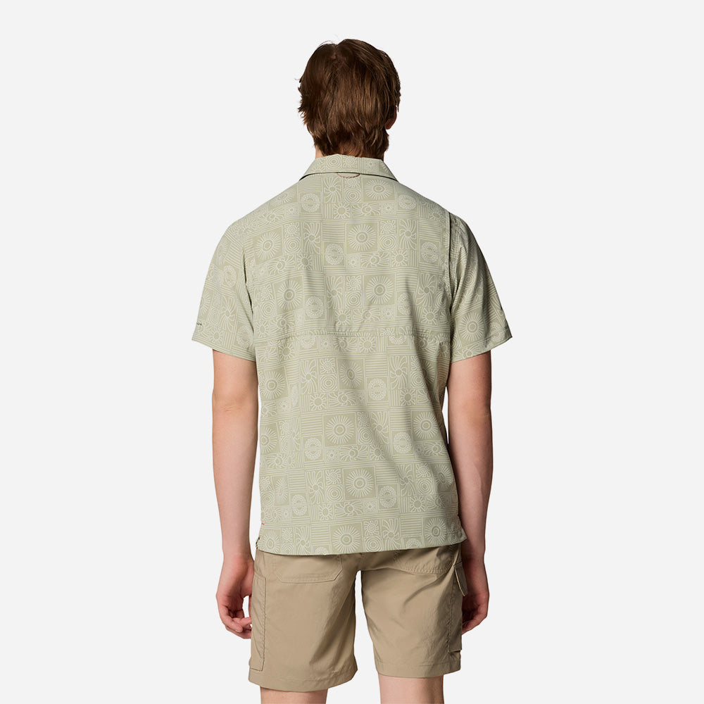 Áo Sơ Mi Tay Ngắn Nam Columbia Tech Trail™ Utility Printed Woven Short Sleeve - Xanh Mint - Supersports Vietnam