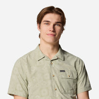 Áo Sơ Mi Tay Ngắn Nam Columbia Tech Trail™ Utility Printed Woven Short Sleeve - Xanh Mint - Supersports Vietnam