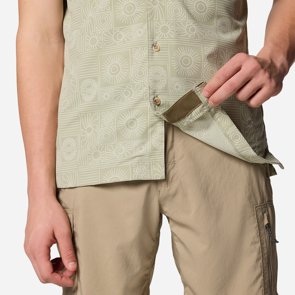 Áo Sơ Mi Tay Ngắn Nam Columbia Tech Trail™ Utility Printed Woven Short Sleeve - Xanh Mint - Supersports Vietnam