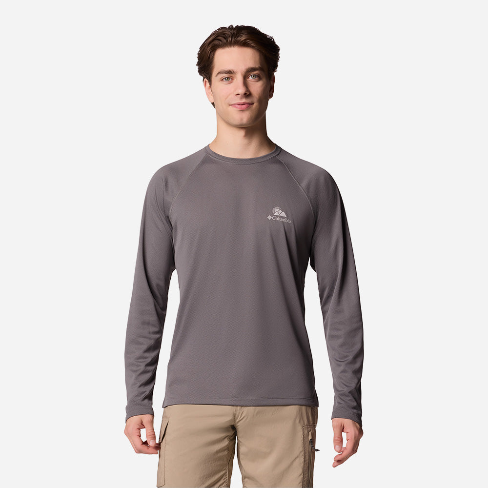 Áo Thun Dài Tay Nam Columbia Alpine Chill™ Pro Graphic Long Sleeve Crew - Nâu - Supersports Vietnam
