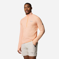 Áo Thun Dài Tay Nam Columbia Summit Valley™ Half Zip - Cam San Hô - Supersports Vietnam