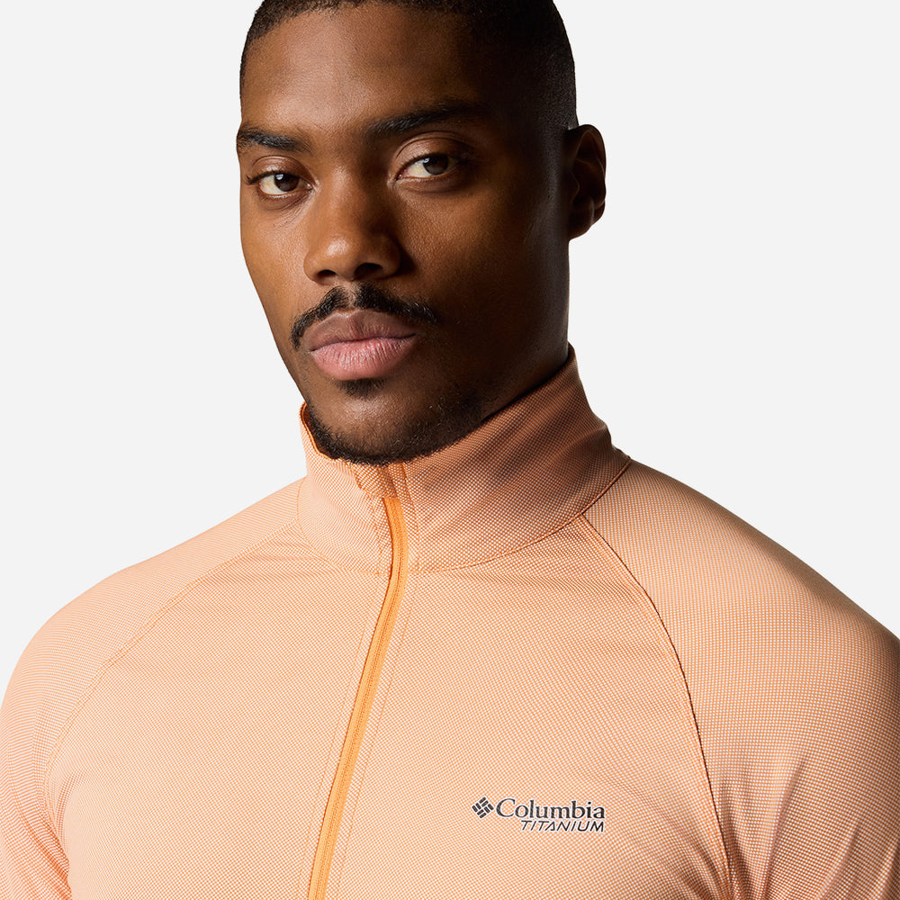 Áo Thun Dài Tay Nam Columbia Summit Valley™ Half Zip - Cam San Hô - Supersports Vietnam