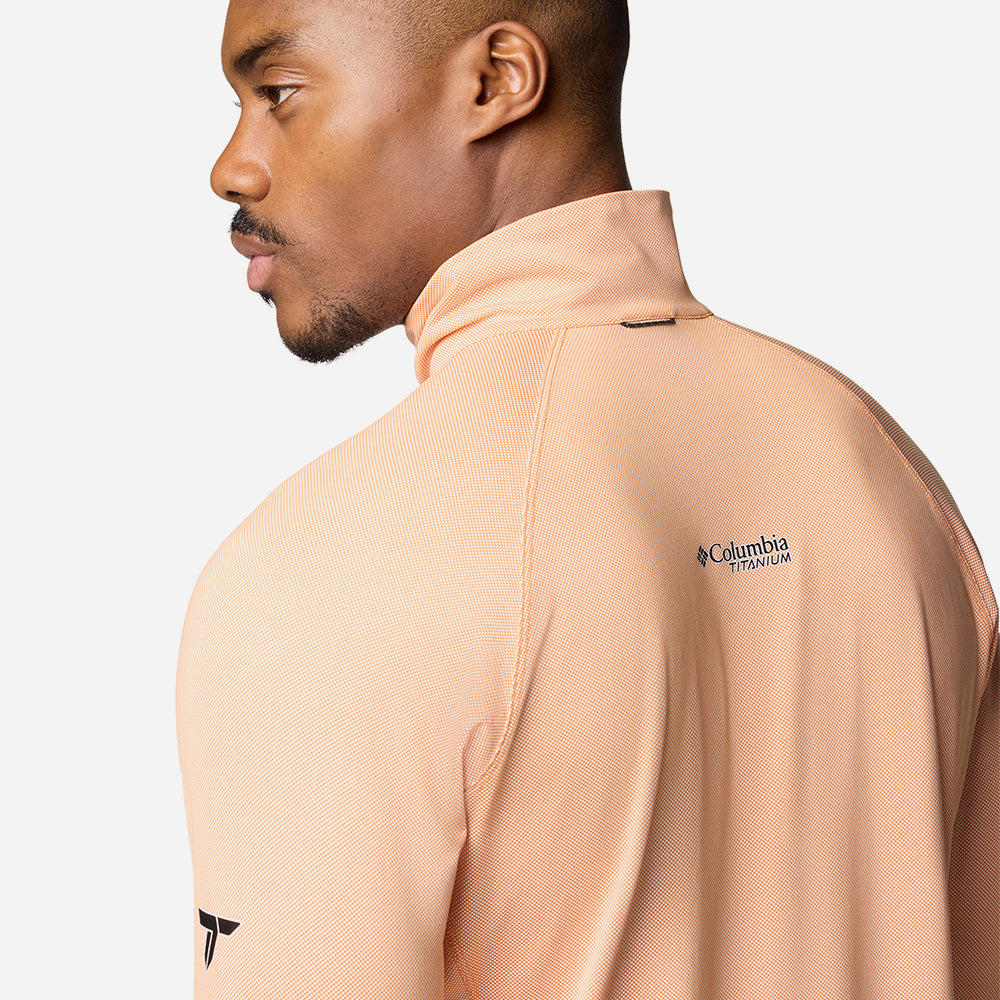 Áo Thun Dài Tay Nam Columbia Summit Valley™ Half Zip - Cam San Hô - Supersports Vietnam