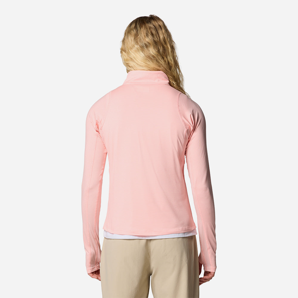 Áo Thun Dài Tay Nữ Columbia Weekend Ascent™ Half Zip - Hồng - Supersports Vietnam