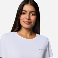 Áo Thun Tay Ngắn Nữ Columbia Bluevista Hill™ Short Sleeve Crew - Trắng - Supersports Vietnam