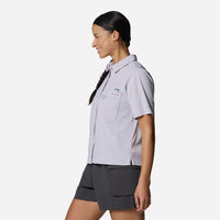 Áo Sơ Mi Tay Ngắn Nữ Columbia Wild Cast™ Short Sleeve - Tím - Supersports Vietnam
