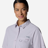 Áo Sơ Mi Tay Ngắn Nữ Columbia Wild Cast™ Short Sleeve - Tím - Supersports Vietnam