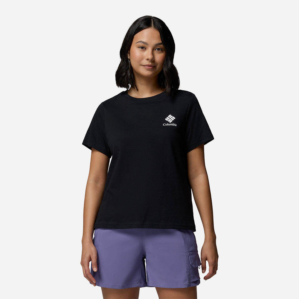 Áo Thun Nữ Columbia Rolling Bend™ Graphic Short Sleeve - Đen - Supersports Vietnam