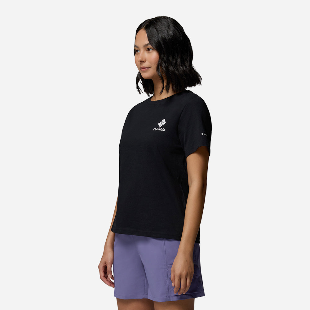 Áo Thun Nữ Columbia Rolling Bend™ Graphic Short Sleeve - Đen - Supersports Vietnam