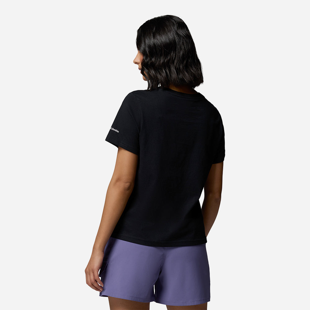 Áo Thun Nữ Columbia Rolling Bend™ Graphic Short Sleeve - Đen - Supersports Vietnam