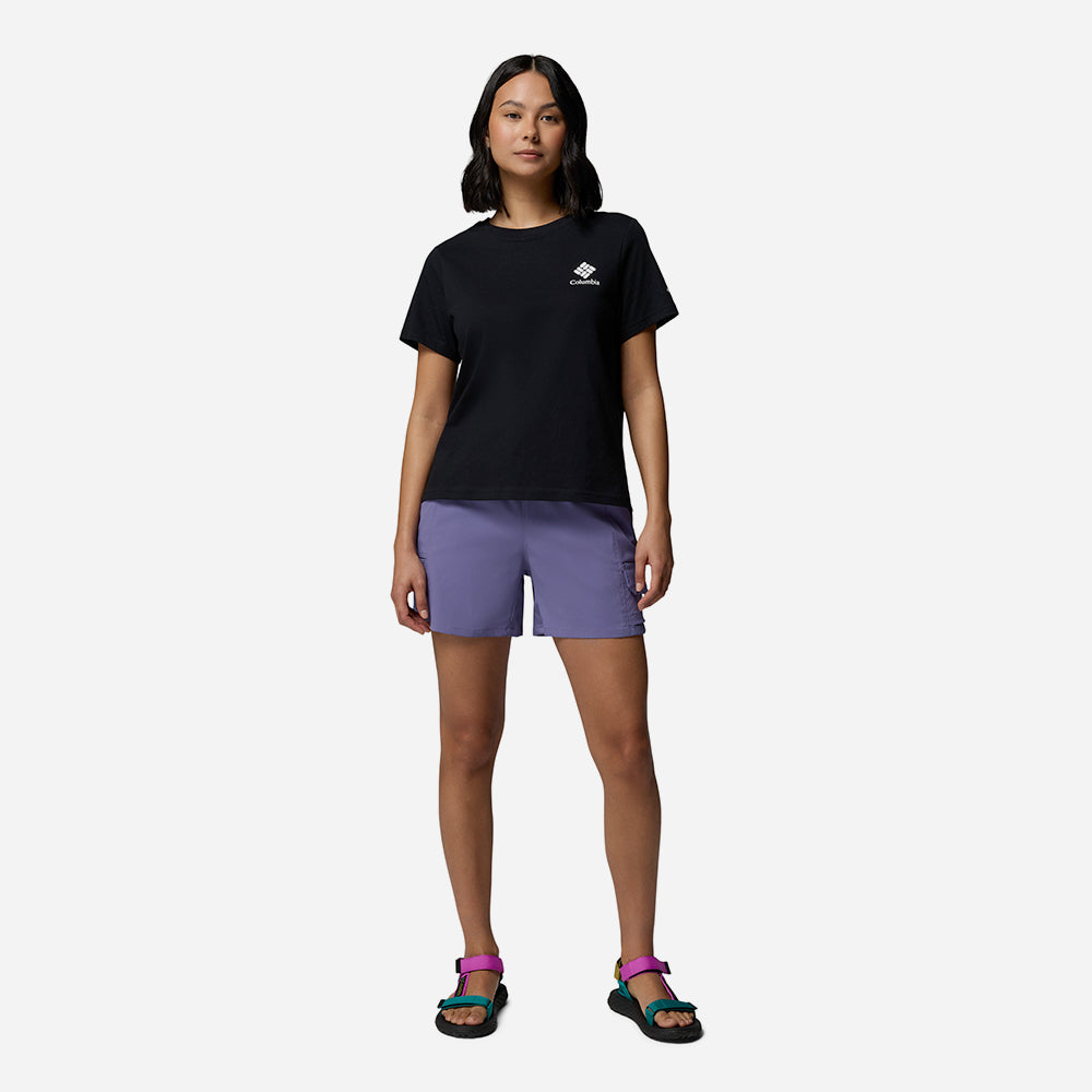Áo Thun Nữ Columbia Rolling Bend™ Graphic Short Sleeve - Đen - Supersports Vietnam