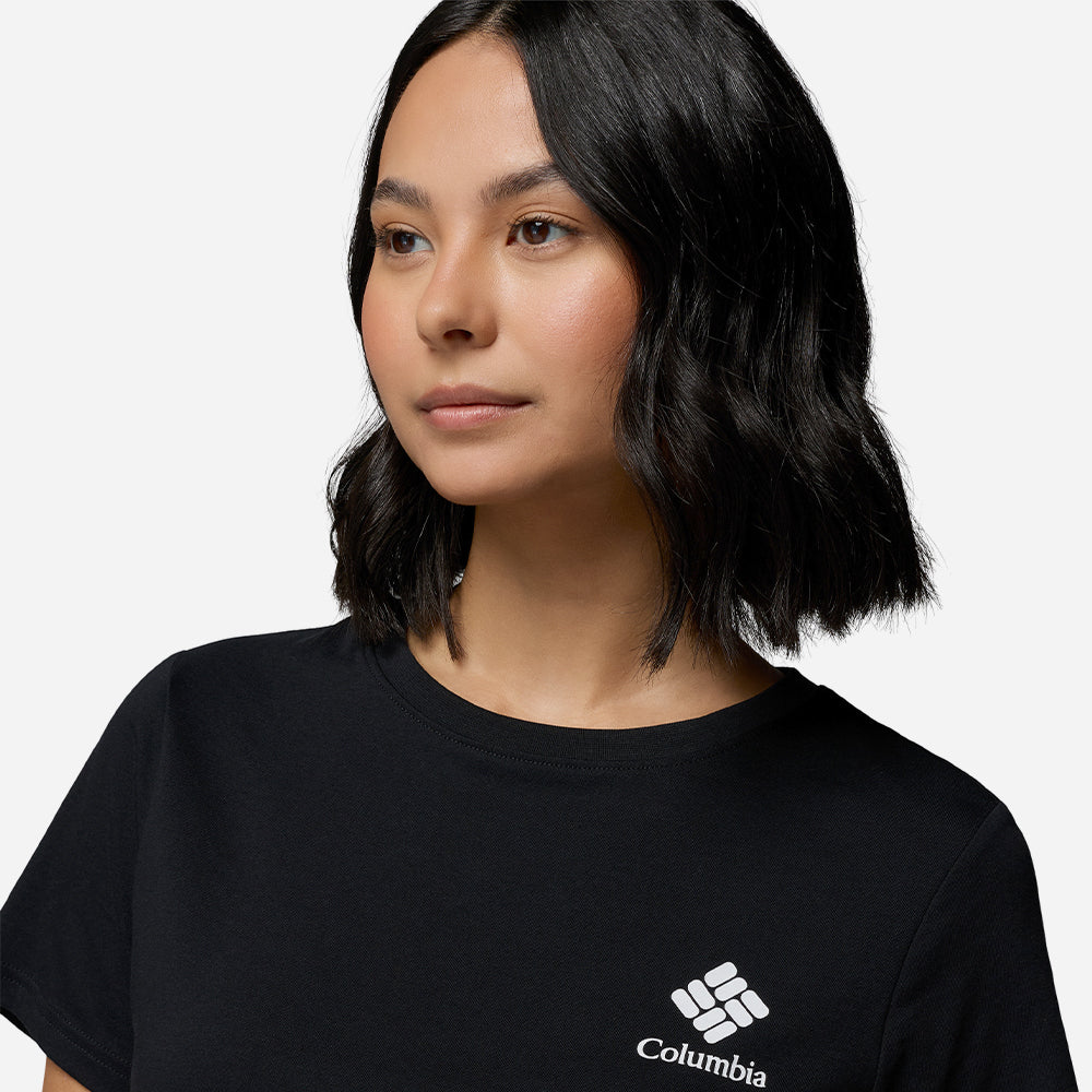 Áo Thun Nữ Columbia Rolling Bend™ Graphic Short Sleeve - Đen - Supersports Vietnam