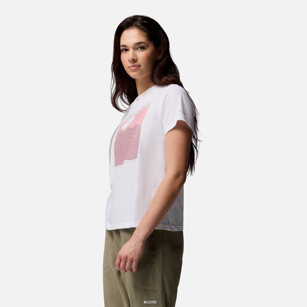 Áo Thun Tay Ngắn Nữ Columbia Rolling Bend™ Graphic - Trắng