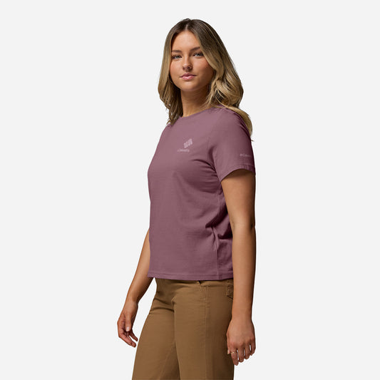 Áo Thun Nữ Columbia Rolling Bend™ Graphic Short Sleeve - Tím - Supersports Vietnam