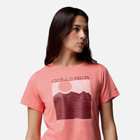 Áo Thun Tay Ngắn Nữ Columbia Rolling Bend™ Graphic - Hồng - Supersports Vietnam