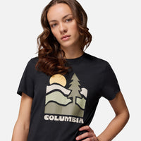 Áo Thun Tay Ngắn Nữ Columbia Ruby Springs™ Graphic Fitted - Đen - Supersports Vietnam