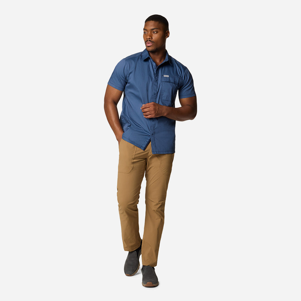 Áo Sơ Mi Tay Ngắn Nam Columbia Landroamer™ Twill Short Sleeve - Xanh Dương - Supersports Vietnam