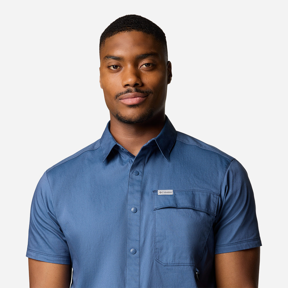 Áo Sơ Mi Tay Ngắn Nam Columbia Landroamer™ Twill Short Sleeve - Xanh Dương - Supersports Vietnam