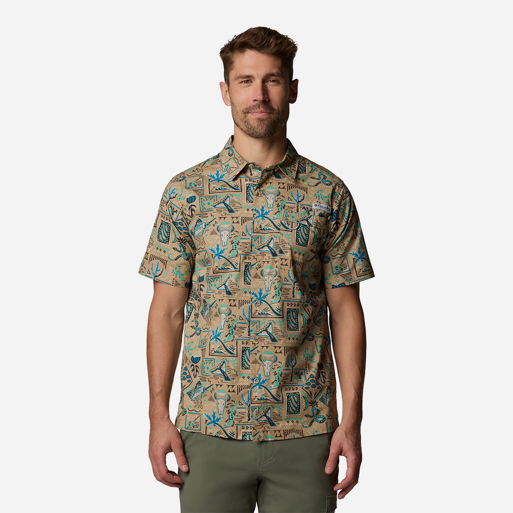 Áo Sơ Mi Tay Ngắn Nam Columbia Wild Cast™ Camp - Nâu - Supersports Vietnam