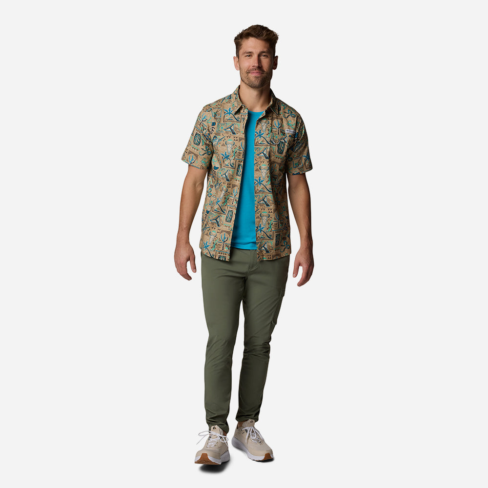 Áo Sơ Mi Tay Ngắn Nam Columbia Wild Cast™ Camp - Nâu - Supersports Vietnam