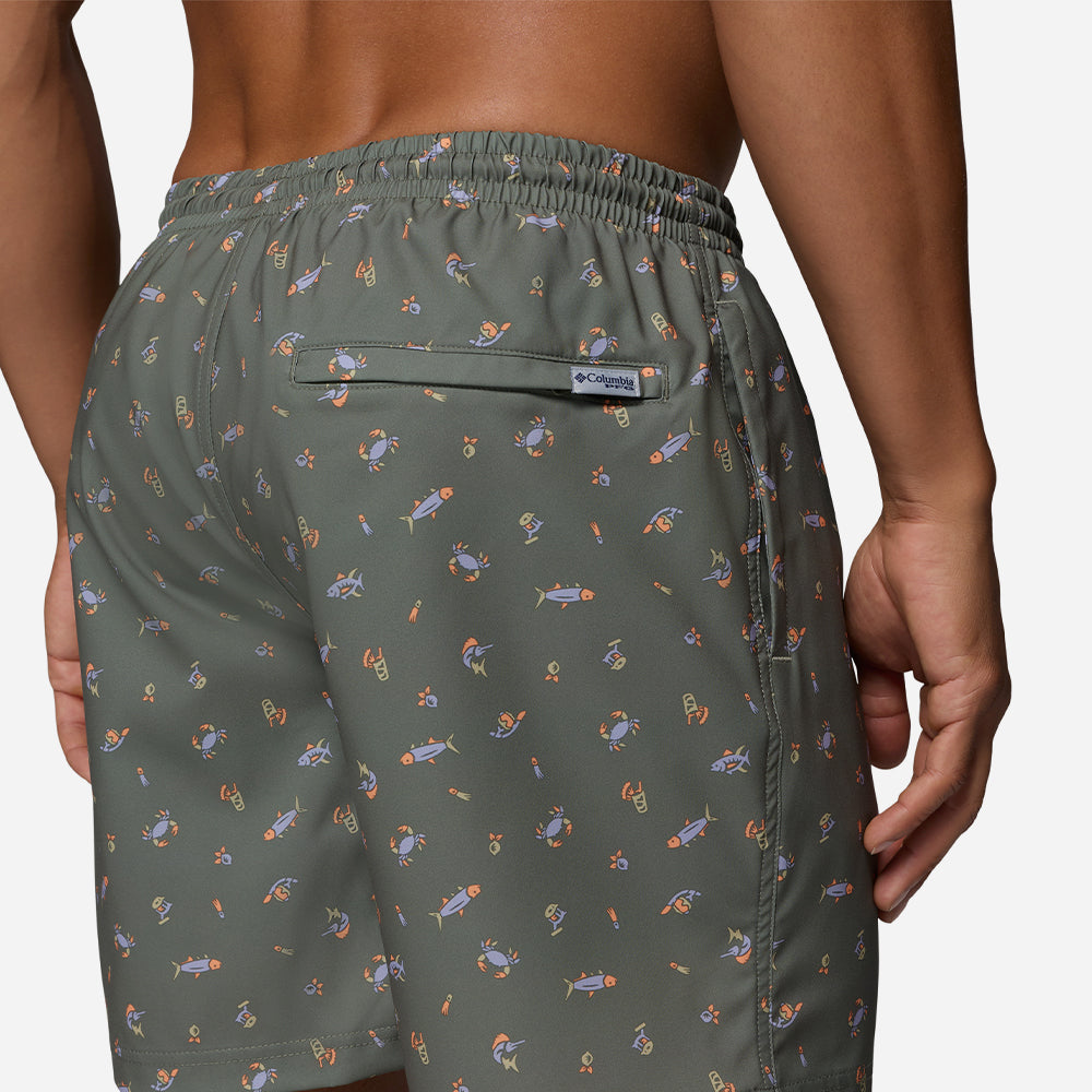 Quần Ngắn Thể Thao Nam Columbia Pfg Rambler™ Printed Water - Xám - Supersports Vietnam