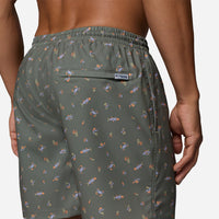 Quần Ngắn Thể Thao Nam Columbia Pfg Rambler™ Printed Water - Xám - Supersports Vietnam