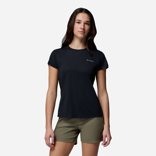Áo Thun Nữ Columbia Zero Rules™ Light Short Sleeve Crew - Đen - Supersports Vietnam