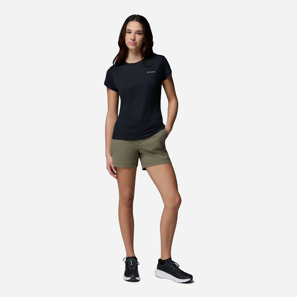 Áo Thun Nữ Columbia Zero Rules™ Light Short Sleeve Crew - Đen - Supersports Vietnam