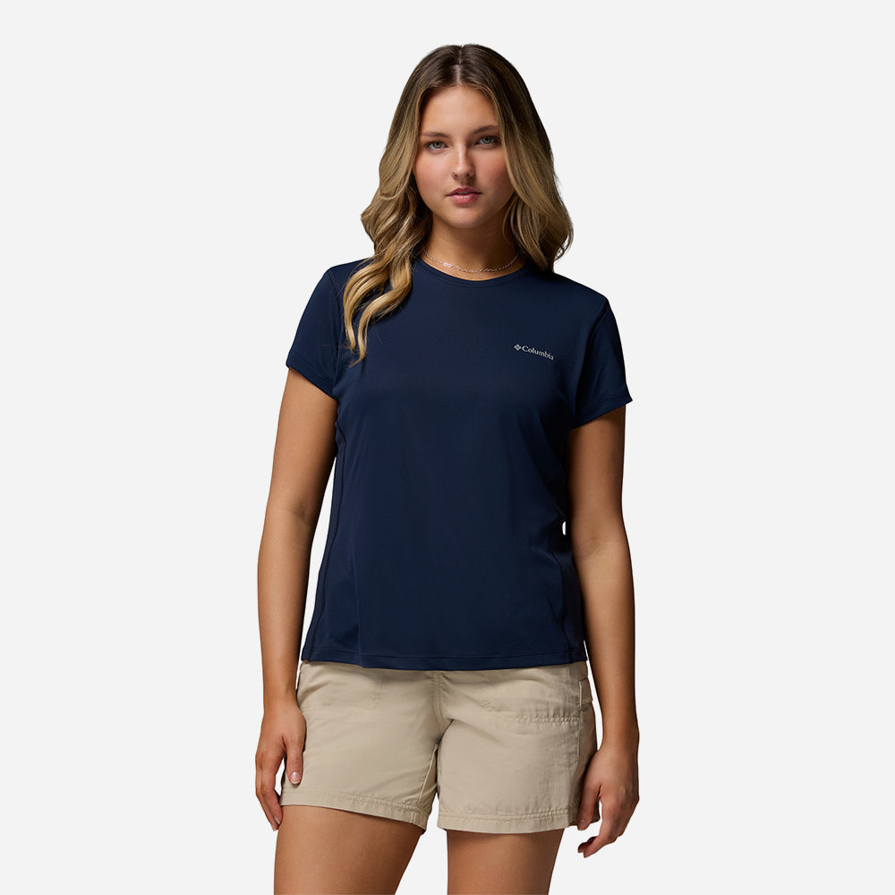 Áo Thun Nữ Columbia Zero Rules™ Light Short Sleeve Crew - Xanh Navy - Supersports Vietnam