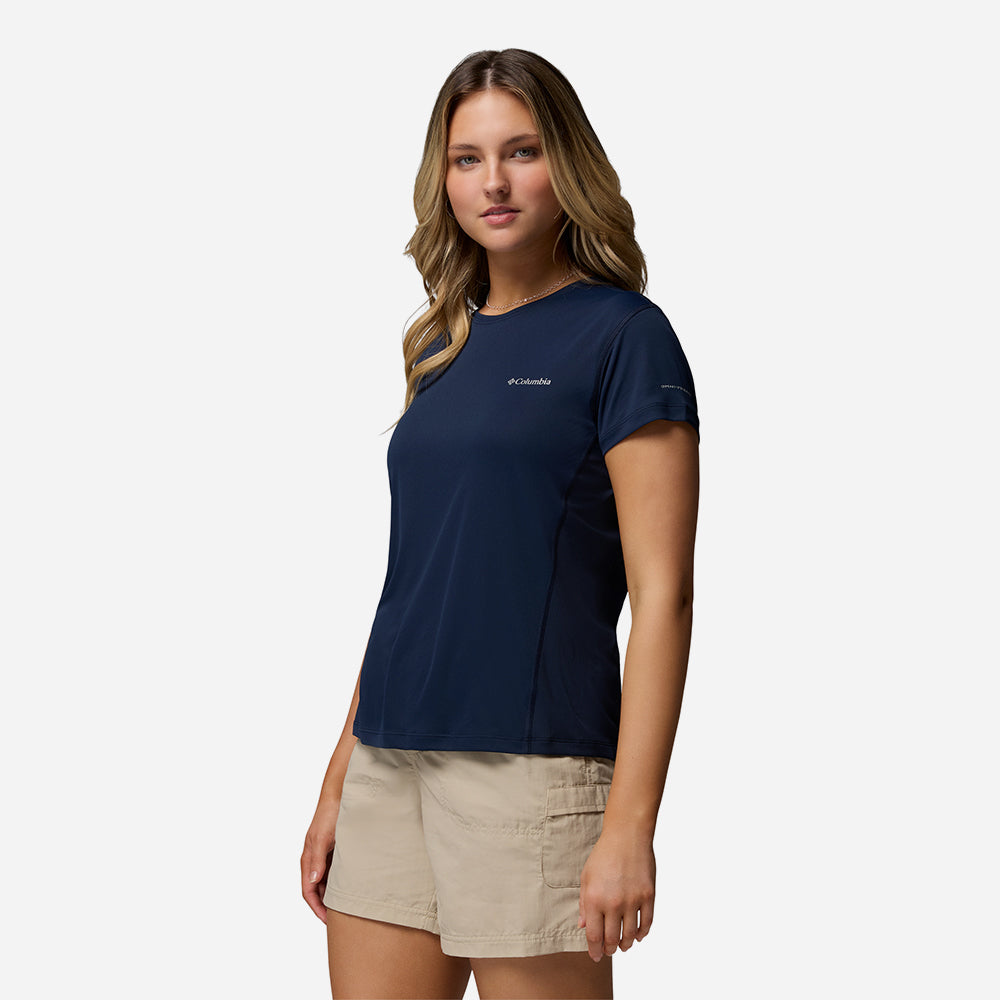 Áo Thun Nữ Columbia Zero Rules™ Light Short Sleeve Crew - Xanh Navy - Supersports Vietnam