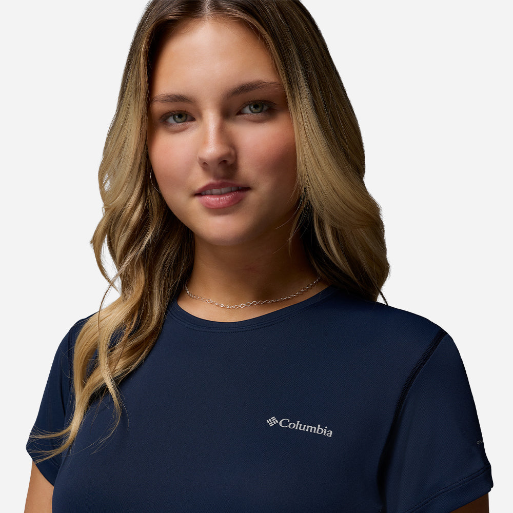 Áo Thun Nữ Columbia Zero Rules™ Light Short Sleeve Crew - Xanh Navy - Supersports Vietnam