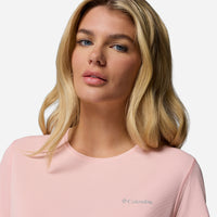 Áo Thun Tay Ngắn Nữ Columbia Zero Rules™ Light Short Sleeve Crew - Hồng - Supersports Vietnam