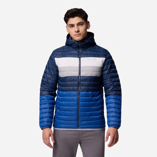 Áo Khoác Nam Columbia Powder Pass™ Hooded - Xanh Dương - Supersports Vietnam