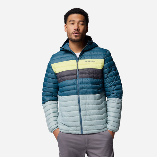 Áo Khoác Nam Columbia Powder Pass™ Hooded - Xanh Dương - Supersports Vietnam