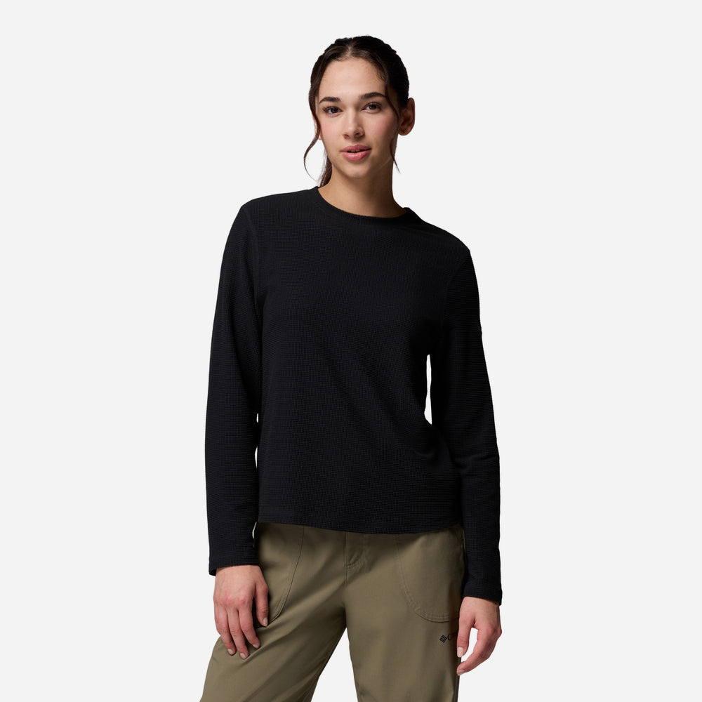 Áo Thun Nữ Columbia Brea Falls™ Grid Crew - Đen - Supersports Vietnam