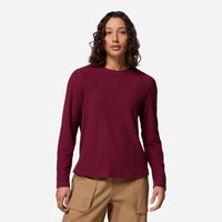 Áo Thun Nữ Columbia Brea Falls™ Grid Crew - Đỏ - Supersports Vietnam