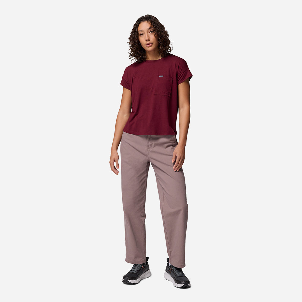 Quần Dài Thể Thao Nữ Columbia Roc™ Straight Leg - Hồng - Supersports Vietnam